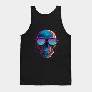 Retrowave Skull Tank Top